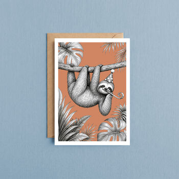 Up In The Canopies Jungle Birthday X4 Card Set, 4 of 9