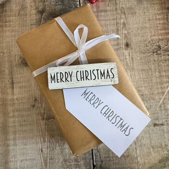 Large Merry Christmas Rubber Stamp For Crafting, 3 of 6