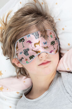 Kids 100% Silk Hand Illustrated Sleep Mask, 3 of 12