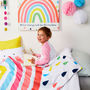 Children's Rainbow Personalised Blanket, thumbnail 1 of 5