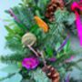 Colourful Bright Fresh Christmas Wreath, thumbnail 3 of 3