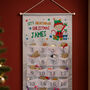 Personalised Christmas Elf Advent Countdown Calendar, thumbnail 4 of 6