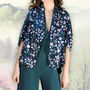 Glamorous Trouser Suit In Emerald Moss Crepe, thumbnail 2 of 4