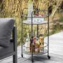 Indoor And Outdoor Round Drinks Trolley, thumbnail 1 of 2