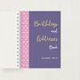 Personalised Birthday And Address Book With Flowers, thumbnail 9 of 11