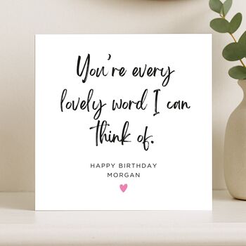 Personalised Birthday Card For Her, Wife Or Friend, 6 of 8