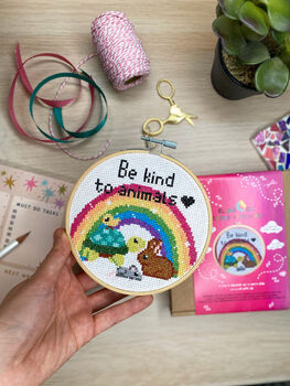 Be Kind To Animals Cross Stitch Kit, 3 of 7