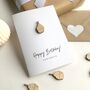 Happy Birthday Card Personalised Wooden Cup Cake, thumbnail 4 of 5