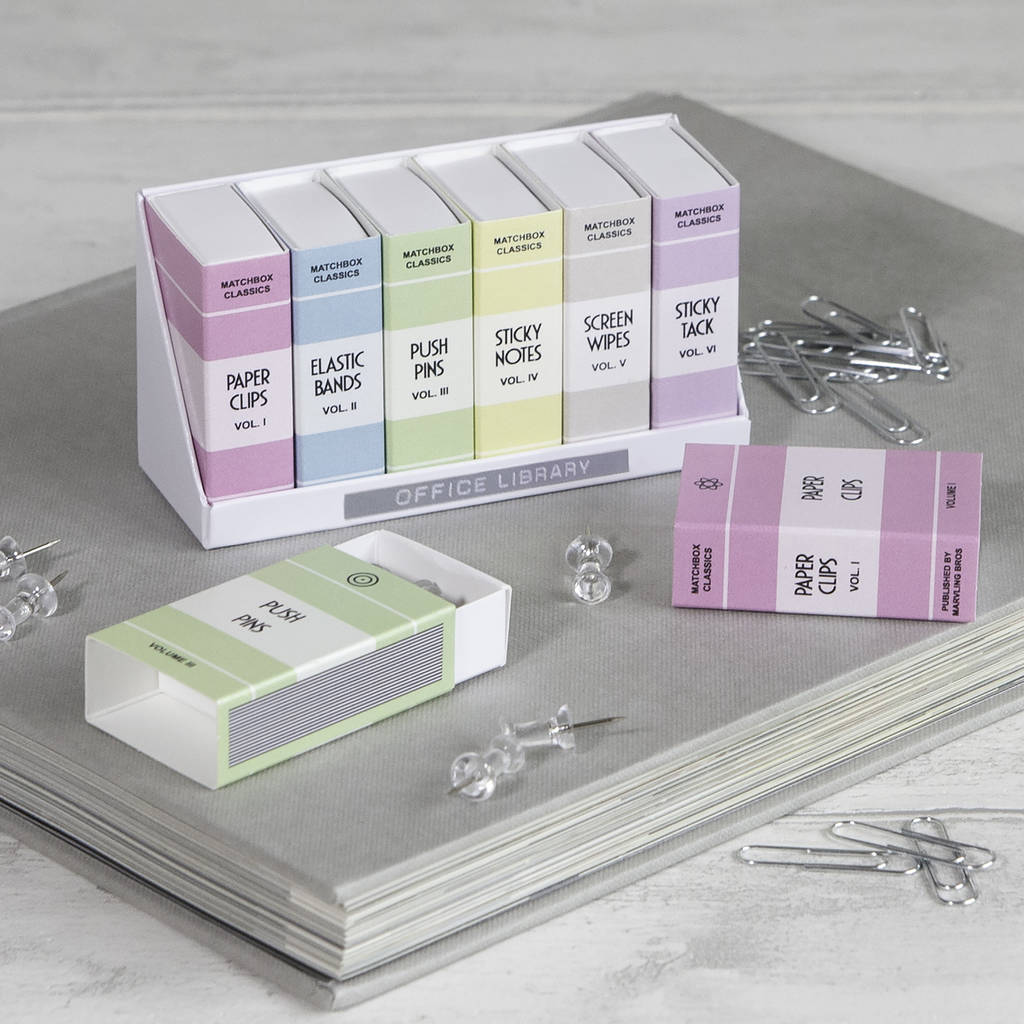 Stationery Gift Set In A Novelty Miniature Bookcase By