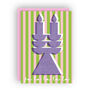 Six Brightly Coloured Christmas Cards With Contrast Envelopes, thumbnail 4 of 5