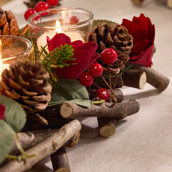 Country Christmas Tea Light Holder, 5 of 6