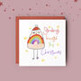 Sending Hugs This Christmas Rainbow Card, thumbnail 1 of 3