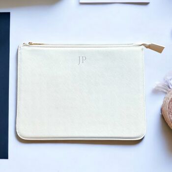 Personalised Monogram Faux Leather Document Holder, 6 of 6