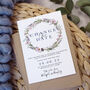 'Whisper Wreath' Change The Date Cards, thumbnail 1 of 1