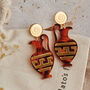 Oinochoe Statement Handmade Earrings, thumbnail 1 of 2