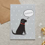 Black Labrador Congratulations Card, thumbnail 1 of 2