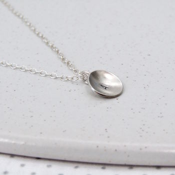 Personalised Sterling Silver Disc Necklace, 3 of 5