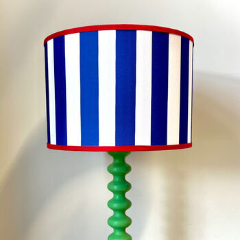 Carnival Lampshade In Bold Blue Stripe, 4 of 5