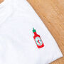 Sriracha Hot Sauce Embroidered T Shirt, thumbnail 1 of 7