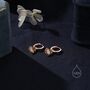 Sterling Silver Shell Huggie Hoops, thumbnail 4 of 11