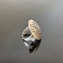 Aztec Pattern Silver Disc Adjustable Ring, thumbnail 4 of 10