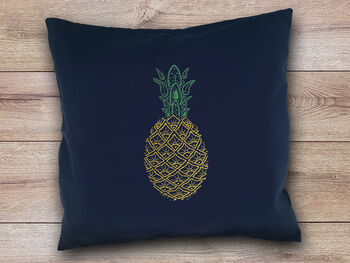 Pineapple Cushion Beginners Embroidery Kit, 3 of 4