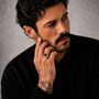 Men's Stainless Steel And Black Onyx Signet Ring, Bold, Modern Statement Jewellery For Him, thumbnail 4 of 10