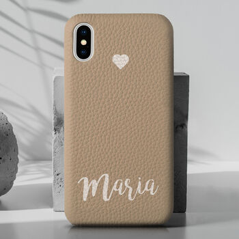 Real Leather Personalised Phone Case, 3 of 6