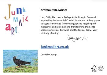 Cornish Chough Greeting Card, 2 of 6