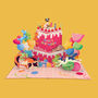 Cats 3D Pop Up Birthday Card, thumbnail 1 of 4