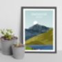 Mount Snowdon Snowdonia Landscape Art Print, thumbnail 2 of 3