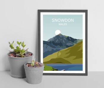 Mount Snowdon Snowdonia Landscape Art Print, 2 of 3