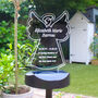 Personalised Angel Memorial Garden Solar Light, thumbnail 1 of 4