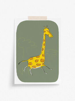 Personalised 'Giraffe' Print, 2 of 2