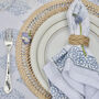 Balinese Hand Woven Spiral Placemat Charger White, thumbnail 2 of 9