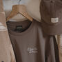 Womens 'Dare To Dream' Embroidered Brown T Shirt, thumbnail 4 of 4