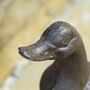 6th Anniversary Iron Duck Garden Ornament, thumbnail 5 of 9