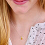 Personalised Silver And Gold Sweetie Heart Necklace, thumbnail 2 of 7