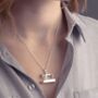 Sterling Silver Sewing Machine Necklace, thumbnail 2 of 12