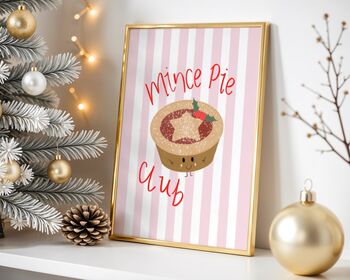 Mince Pie Club Kids’ Christmas Print, 3 of 6