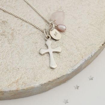 Personalised Cross Charm Necklace, 6 of 12