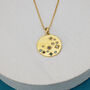 Disc Necklace With Multi Scattered Gemstones, thumbnail 1 of 3