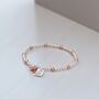 18ct Rose Gold Plated Two Tone Personalised Bracelet, thumbnail 2 of 6