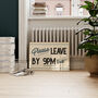 Retro Please Leave By 9pm Funny Wall Art Print, thumbnail 4 of 10