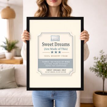Sweet Dreams Quote Print With Memory Foam Design, 7 of 7