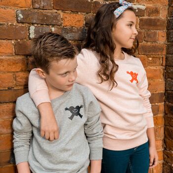 Love And Kindness Organic Sweatshirt Gift Girls / Boys, 2 of 10