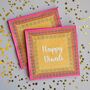 Yellow 'Happy Diwali' Paper Napkins Pack Of 20, thumbnail 1 of 3