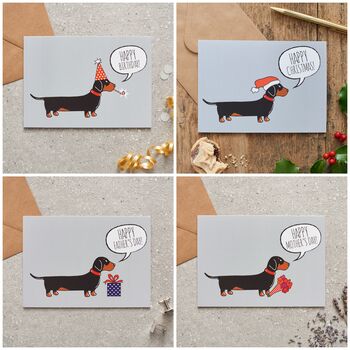 Dachshund Dog Walking Socks, 11 of 12