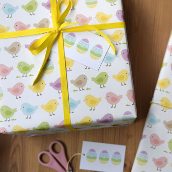 Pastel Chicks Easter Wrapping Paper, 5 of 5
