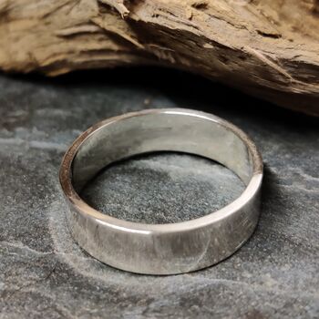 Polished Recycled Silver Ring, 2 of 4
